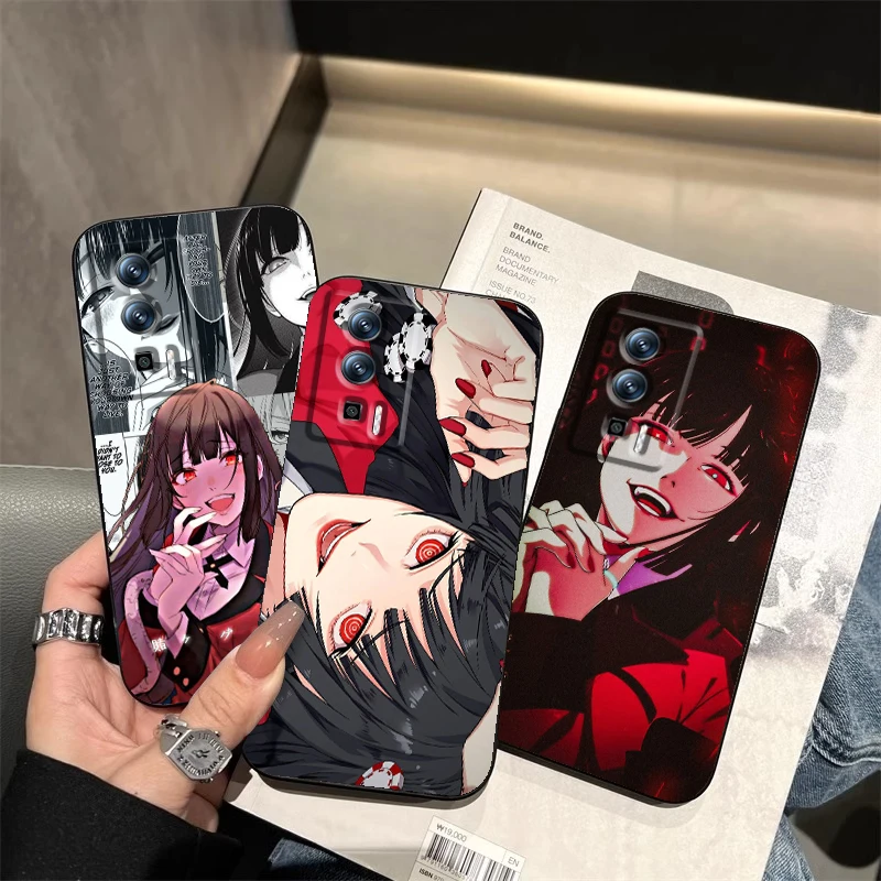 J-Jabami Y-Yumeko Kakeguruis For Xiaomi Redmi 9A 9C 9AT 10C 9 9T 10 12C 13C A3 12 K60 A1 K50 K40 5G Black Back Phone Case