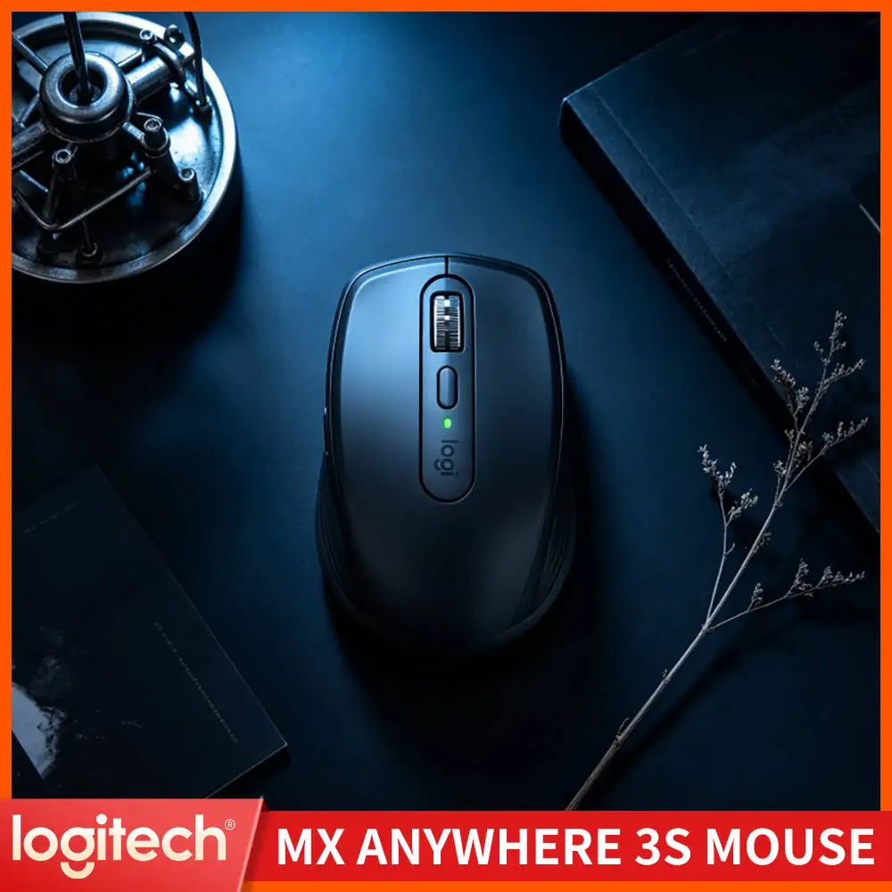 Compact MX Anywhere 3S Mouse - 8K DPI, MagSpeed Scroll, Lightweight Body, Great for Bakery Pop-up Mobile Sales Unit