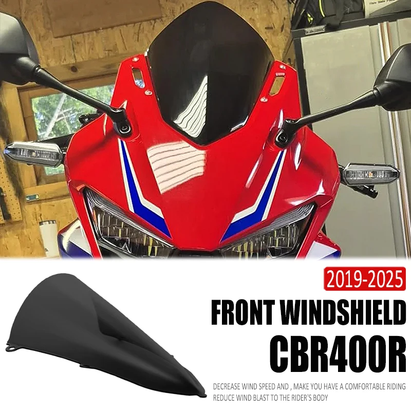 

cbr400r Motorcycle Windscreen Sports Windshield Wind Deflector For Honda CBR500R CBR400R CBR 400R 500R cbr500r Front Windscreen