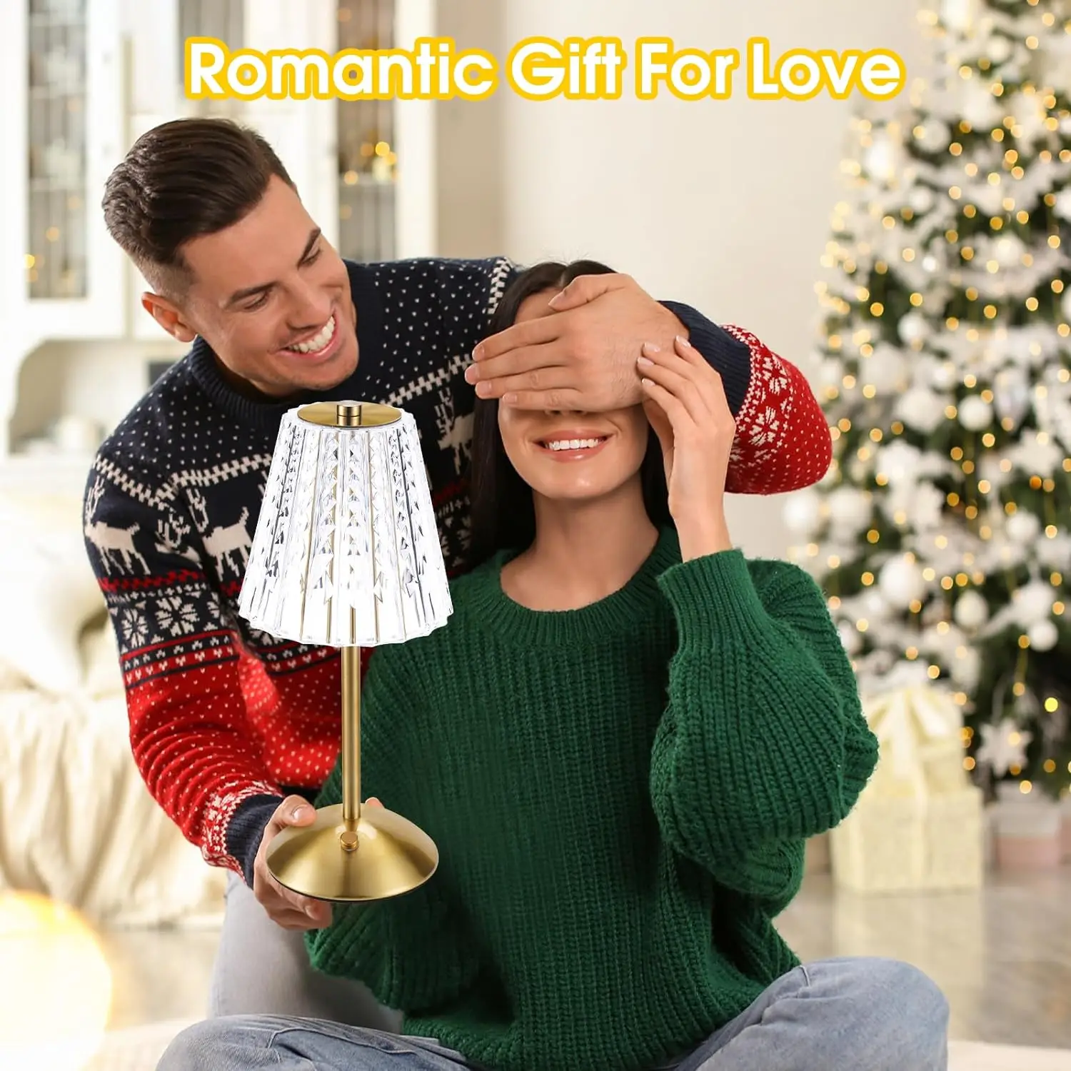 Rechargeable LED Desk Lamp Crystal Metal Dimmable Touch Table Lamp 3 Color Temperatures Bedside Ambient Light Bar Hotel Decor