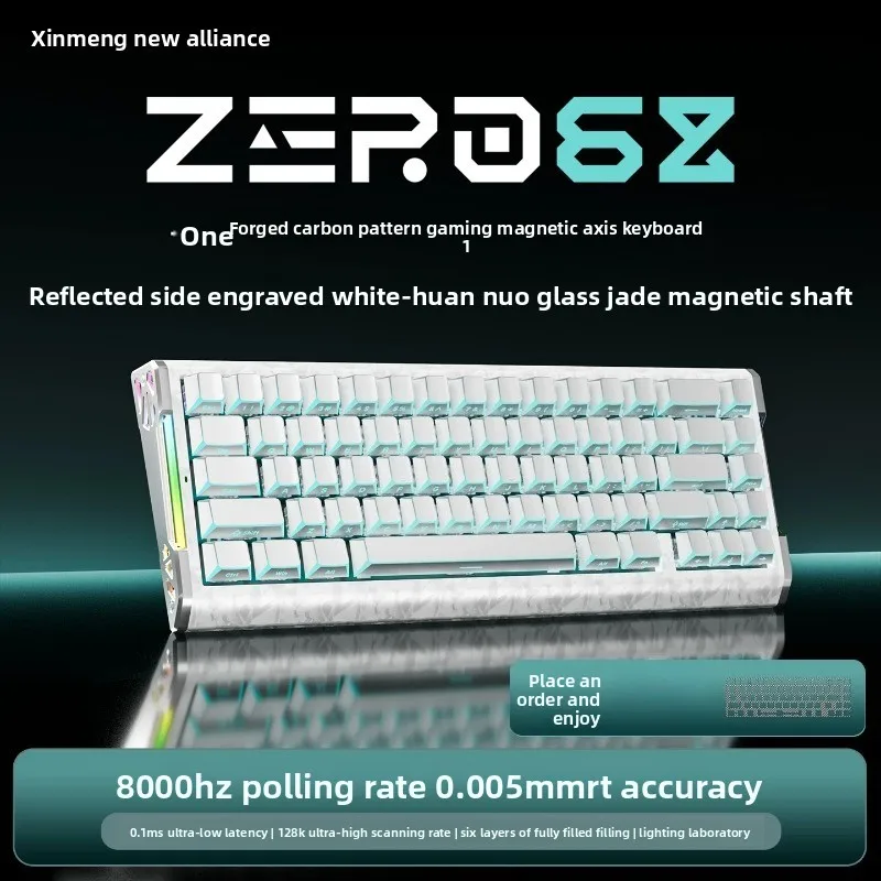 Xinmeng ZERO68 Pro Hall Effect Keyboard Wired/Tri Mode 8K Low