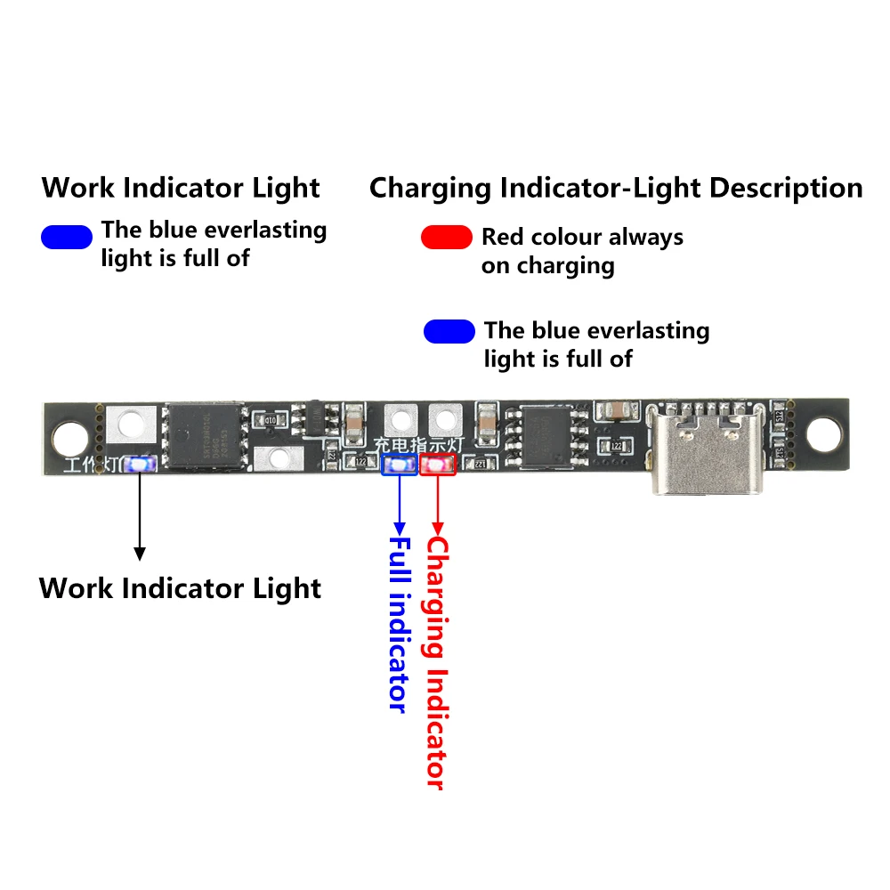 Módulo de proteção de carregamento dc 3.7v 4.2v 1.2a módulo de alimentação proteção de carregamento e descarga integrado com interruptor eletrônico