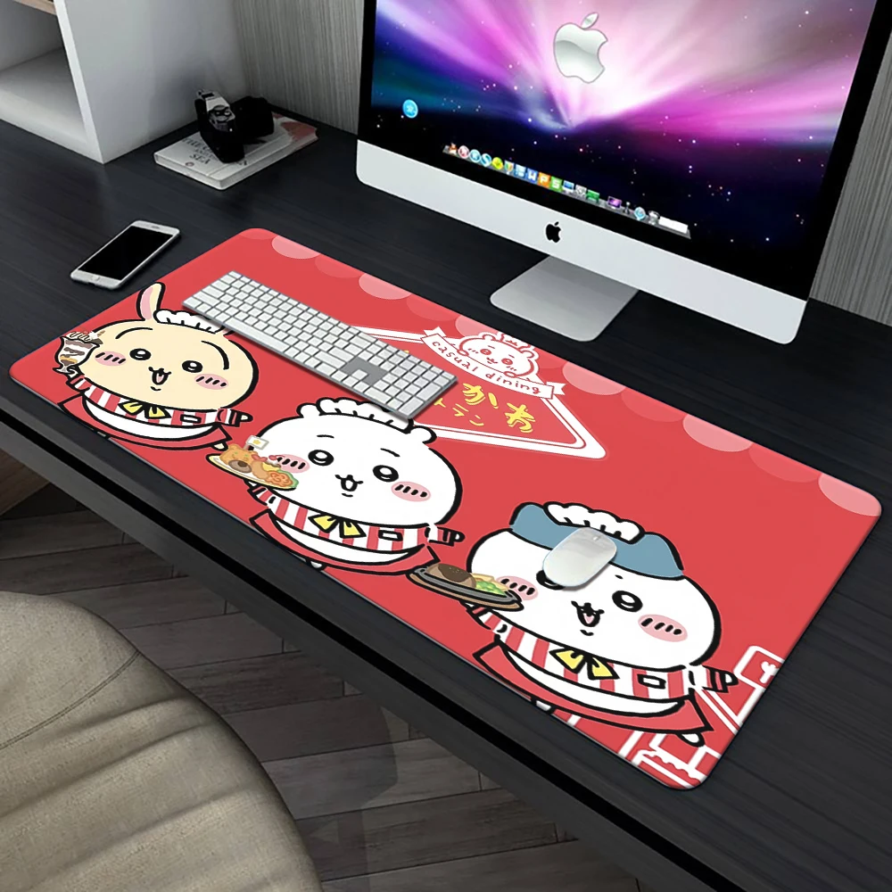 Large Mousepad XXL Chiikawa Mouse Pad Keyboard Gaming Accessories Mouse Mats Game Office Computer PC Gamer Laptop Desk Mat