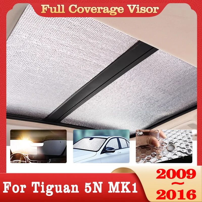 

For Volkswagen VW Tiguan 5N MK1 2009~2016 2015 Car Sunroof Sunshade insulation Sunscreen Window Sun shade Covers Car Accessories