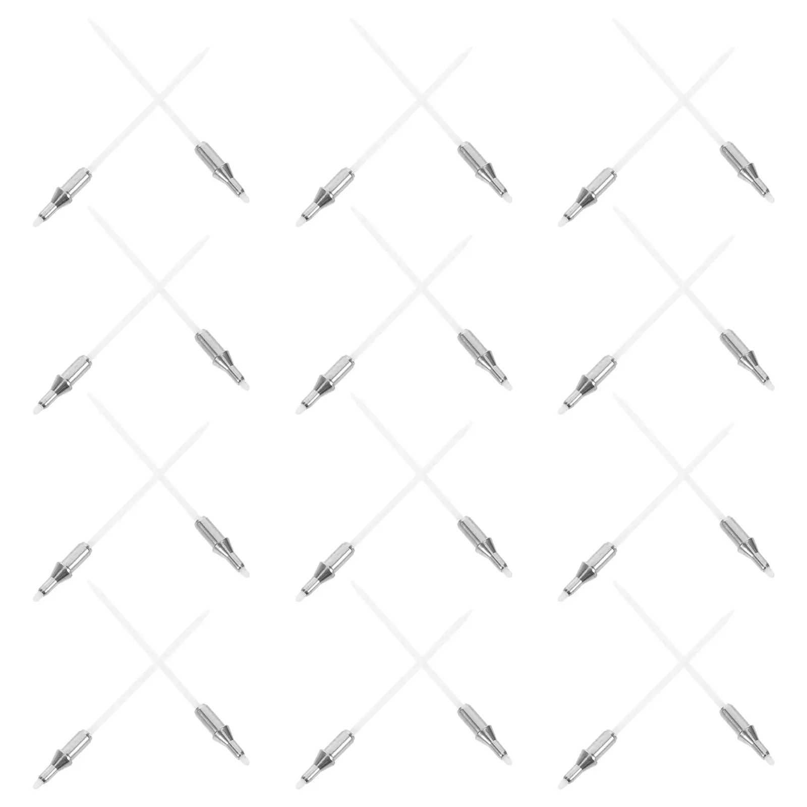 100Pcs Marker Pen Nibs Metal Replacement Tips Dual-Tip Smooth Flow Fine Calligraphy DIY Creative Projects