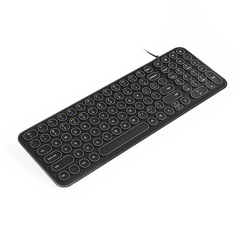 Keyboard komputer laptop, HW098AS-2 pita leher kabel, sangat tipis, ergonomis