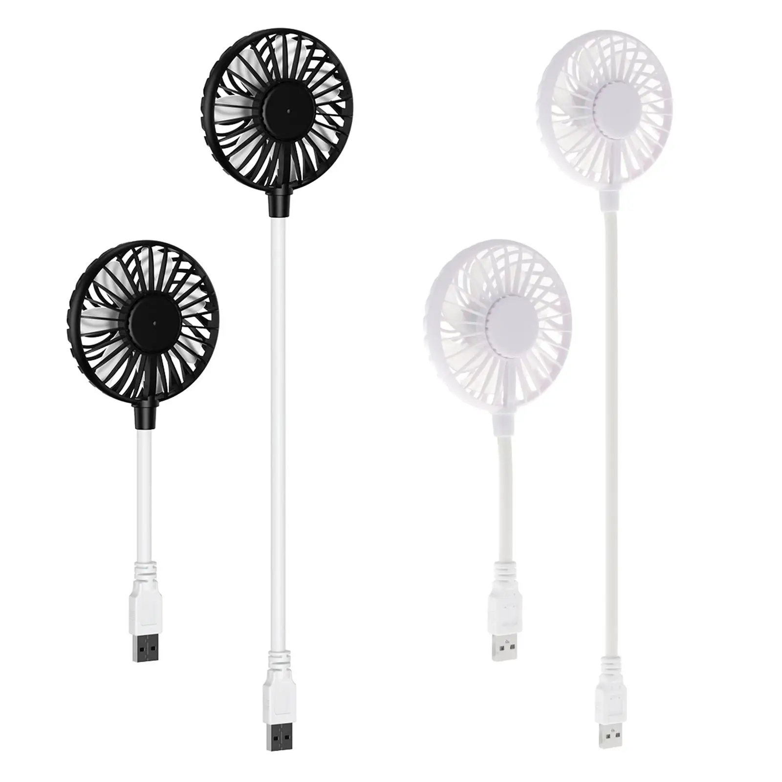 Mini Portable USB Fan Desk Fan Bendable Cable Brushless Motor Pocket Fan for Elevator, Queue, Commuting Multipurpose