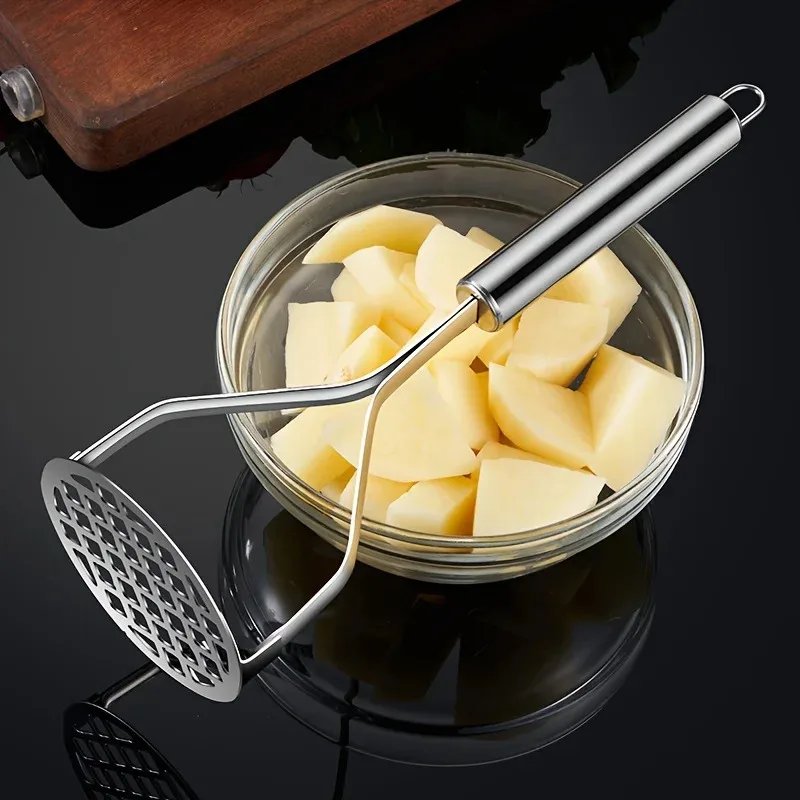 Potato Egg  Mashing and Mashing Tool, Household Egg Baby Food Tool, Mashing Tool, Stainless Steel Manual Mashing Tool