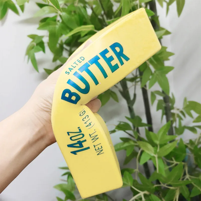Big Size Butter Stick Fidget Toys Squishy Elastic Cheese Stick Funny Decompression Stress Anxiety Relief Squeeze Prank Toy Relax