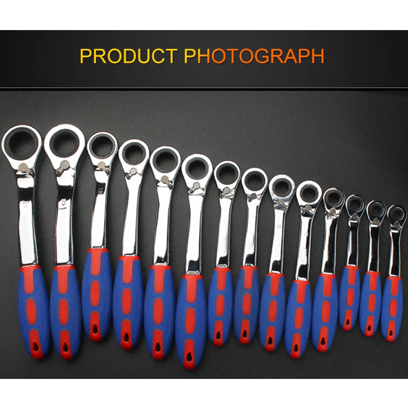 Teeth Ratchet Special Opening Ratchet Wrench Bicycle Repair Tool Ratchet Spanner Handle Mechanical Torque Spanner