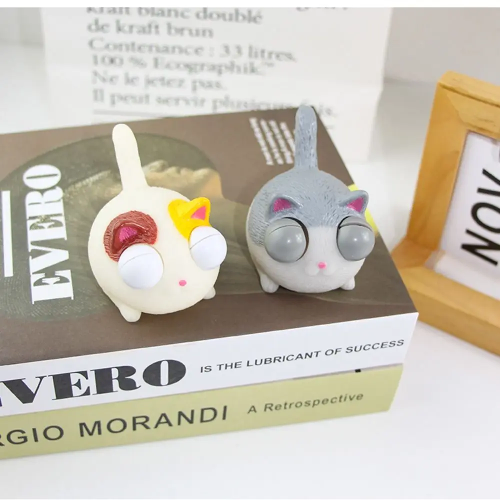 Occhio di gatto regalo squisito gatto arrabbiato palla di decompressione morbido giocattolo da spremere scoppio occhio giocattolo per gatti palla di sfiato per gatti spremere giocattoli sensoriali