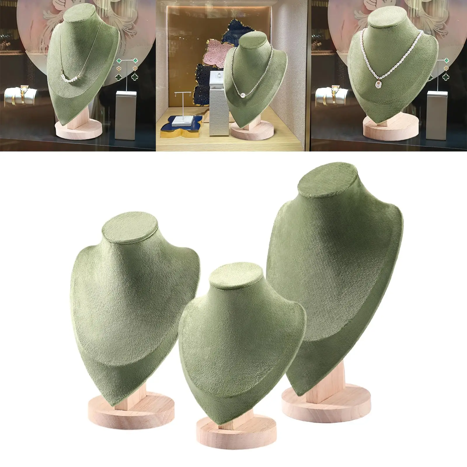 

Держатель ожерелья с дизайном бюста для демонстрации ювелирных изделий в магазинах