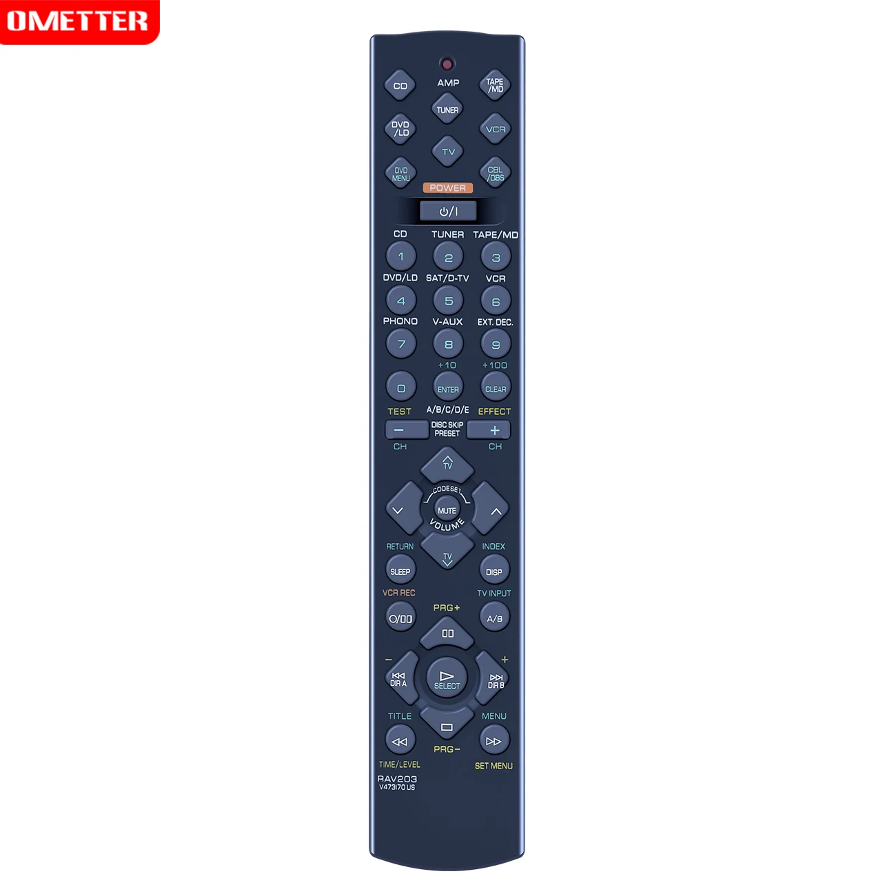 RAV203 V473170US Remote control for Yamaha AV Receiver Home Theater System RX-V496 HTR-5240 YHT-23 YHT-33 HTR-5240/RDS HTR-5240R