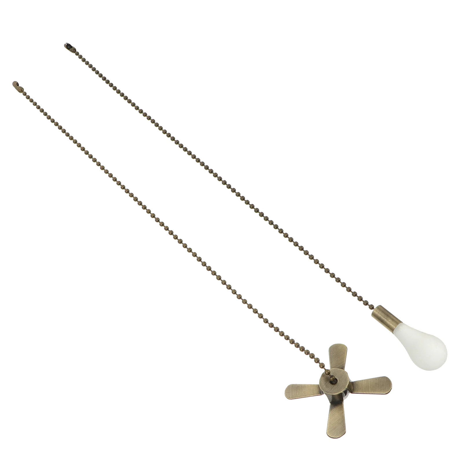 

2 Pcs Vintage Fan Pull Chain Ceiling Chandelier Accessories Fans Extender for Rattan