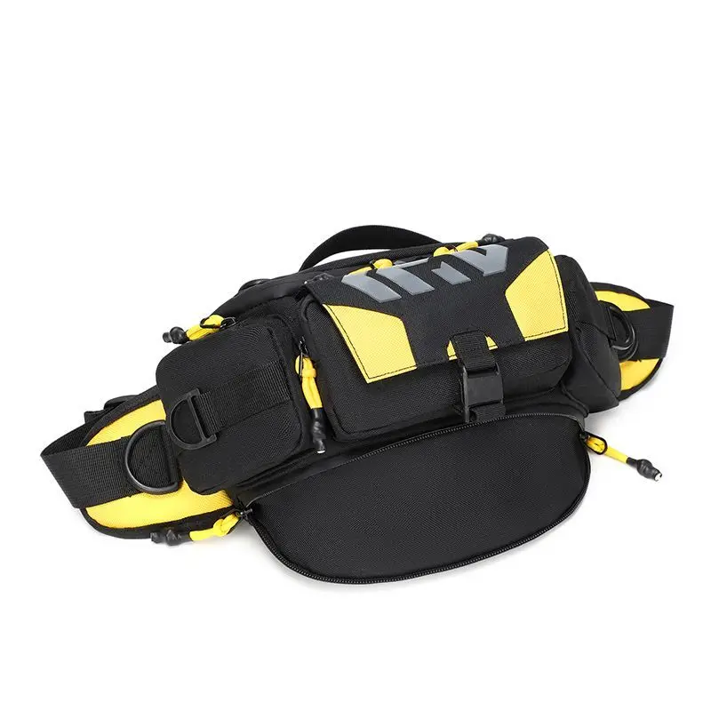 Motorcycle Waist Bag Multifunctional Waterproof Riding Fanny Pack Large Capacity Motorbike Hip Belt Bag Outdoor Cycling Storage