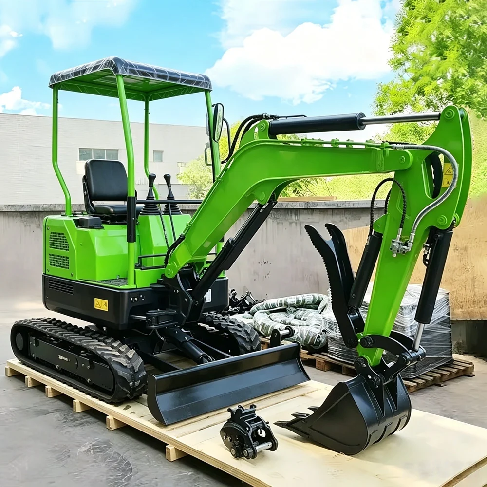 

1.5/1.2Ton Mini Excavator With AttachmentsConstruction Machine For FarmEscavadeira DieselThumb Clamp Added