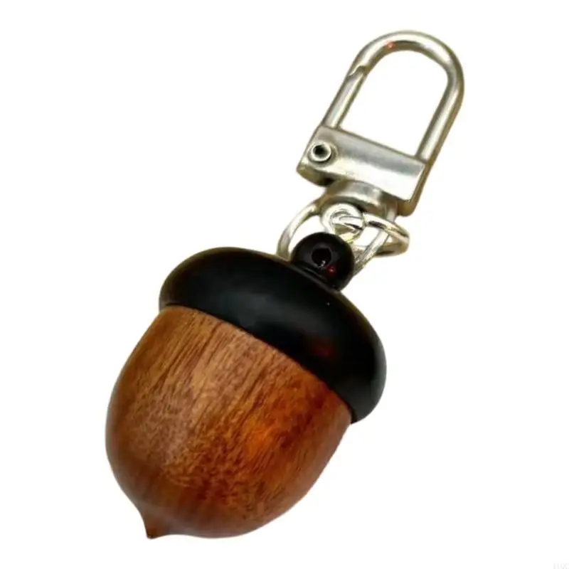 Practical Simulation Acorn Keychain Twist Open For Storing Keys Miniature Tools Bag Accessory Gift for Women 