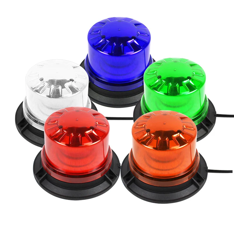 Car Strobe Light Emergency Car Rotating Traffice Indication Car Flash Beacon Light LED Orange Blue Red Flash Car Warning Light