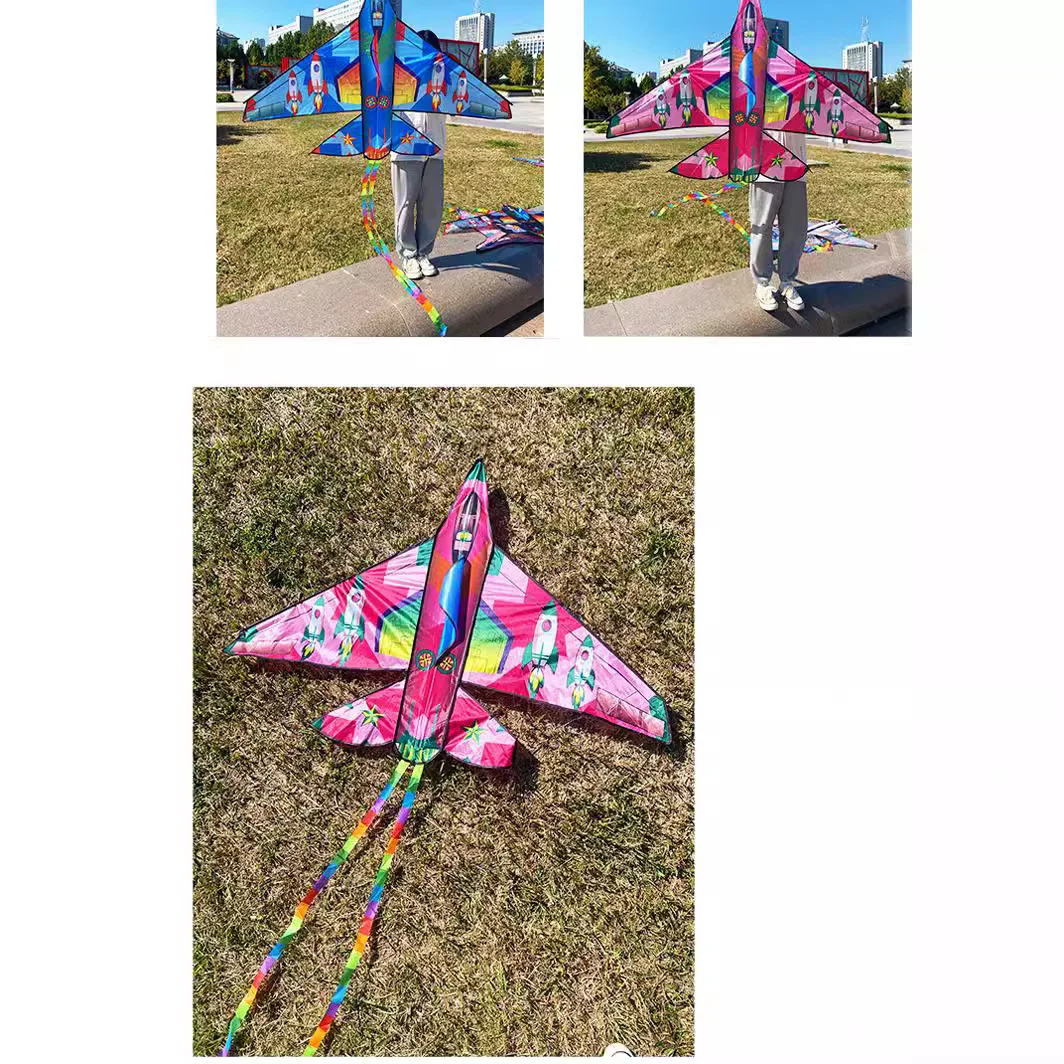 Cometa pastizales cometa brisa para volar niños adultos gran combate cohete cola cometas cuerda guinga diversión al aire libre juguetes deportivos conjunto