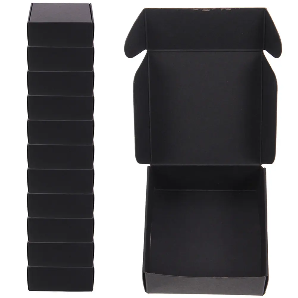 25pcs-black-paper-packing-boxes-heavy-duty-compression-resistant-not-easy-to-deform-secure-closure-daily-use-gift-shipping-box