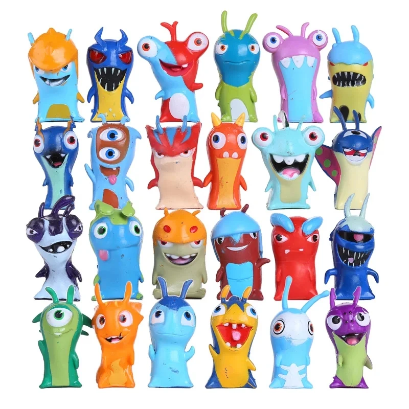 24pcs/set Slugterra Action Figures Toy 5cm Mini Slugterra Anime Figures Toys Children Kids Boys Toy Doll Slugs