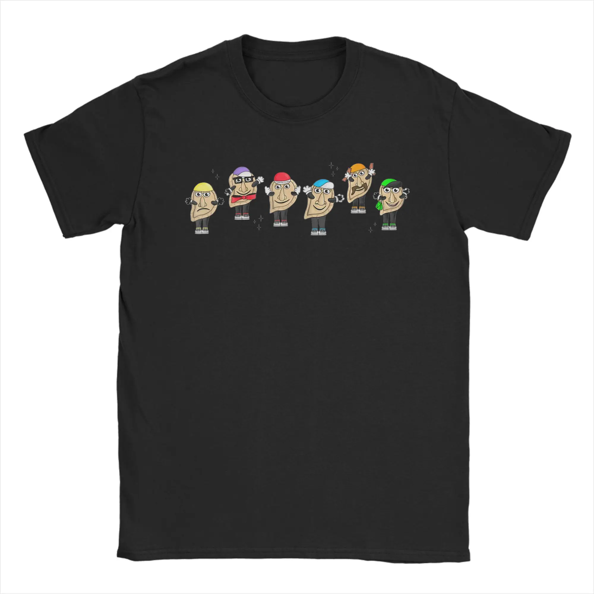 Pittsburgh Pierogies Funny Meme (2) T-Shirt Man  Street Style Cotton T-Shirts Summer O Neck Hip Hop Tees Pattern Plus Size Tops