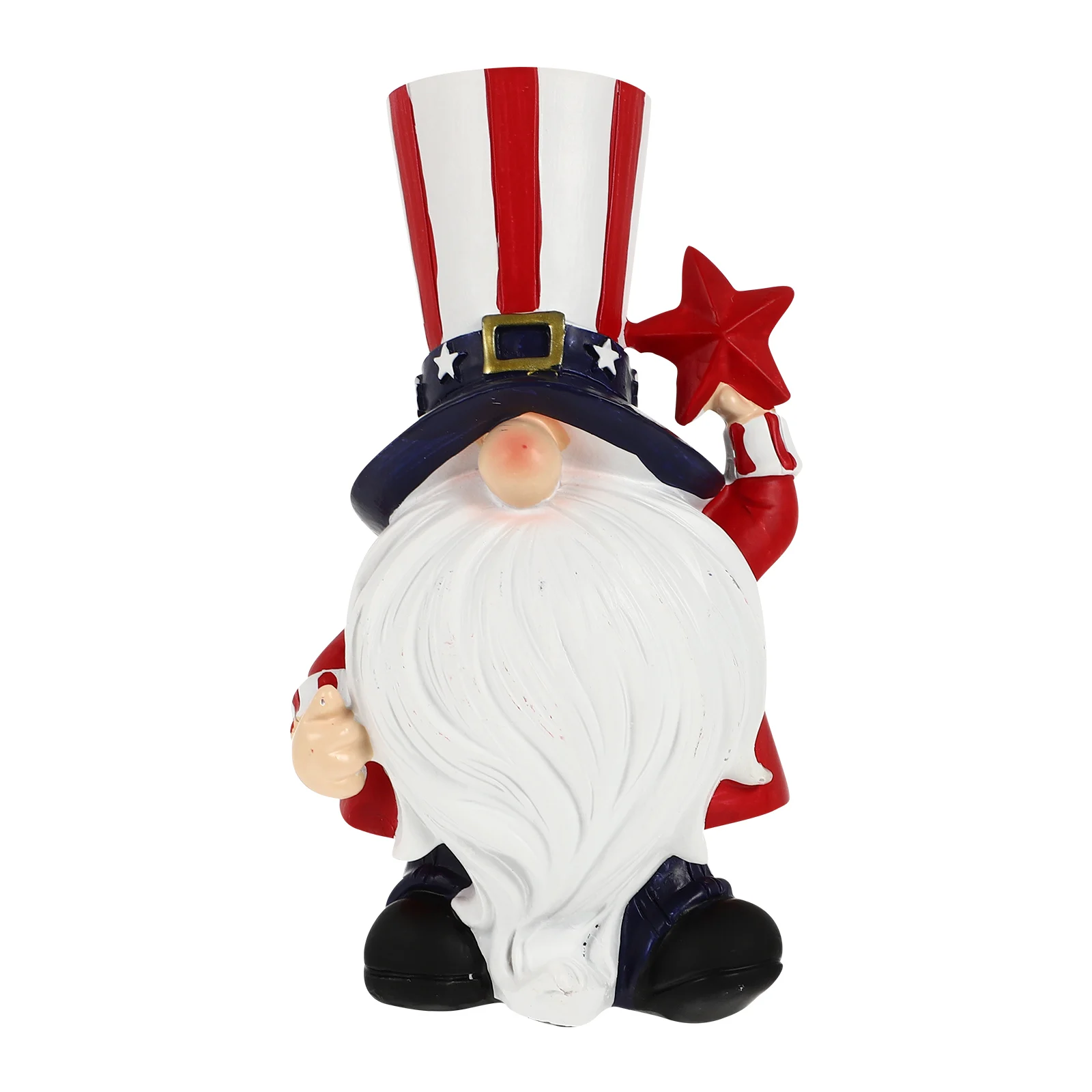 

1pcs Gnome Figures Resin Dwarf Statue Decorations Independence Day Home Party 4th of July Mini Ornaments