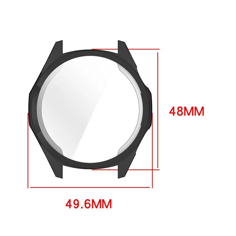 New TPU Protective Case Full Protection Bumper Screen Protector Anti-scratch Cover Shell for Watch GT 6 Smart Watch Accessories