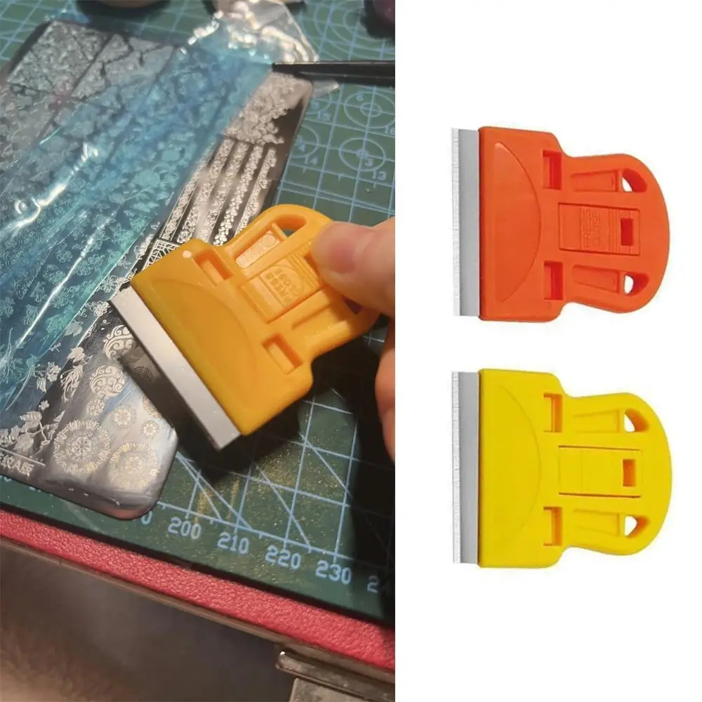 Nail Art Scraper French Manicure Stamp With Scraper Removable Cleaning Shovel Glue Stickers Tools for Nail Art Accessories  ﻿