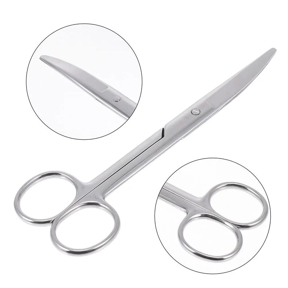 

2pcs Stainless Steel Ostomy Scissors Blunt Tip For Cutting Bag Colostomy Supplies Medical Tool Lightweight Metal