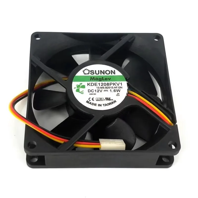 New original for sunon fan KDE1208PKV1 12V 1.6W 8CM 8020 2-wire 3-wire CPU chassis cooling fan