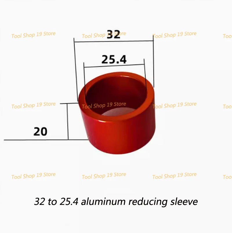 Imagem -03 - Rebolo Reduzindo Luva Luva de Alumínio Conversão do Furo Interno 32 para 25.4 20 19 16 12.7 Mandril