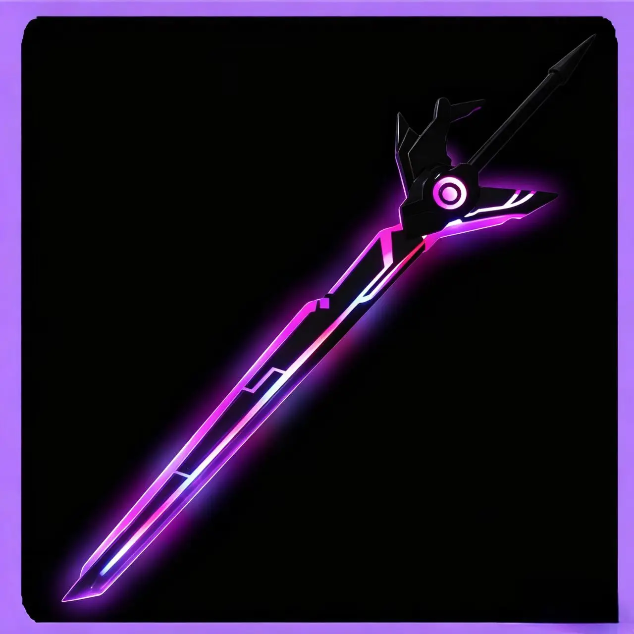Princess Date A Live Dark Tohka Tyrant Sword Cosplay Prop Halloween Christmas Party Costume Accessory Light Up Sword for Anime
