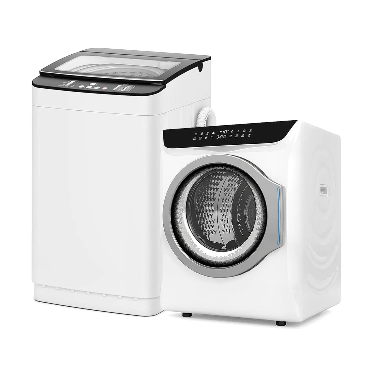 Portable Washer and Dryer Combo Set, 2.8 CU. FT. Portable Clothes Dryers with Boot Dryer, 28 lbs Fully Automatic, Customized