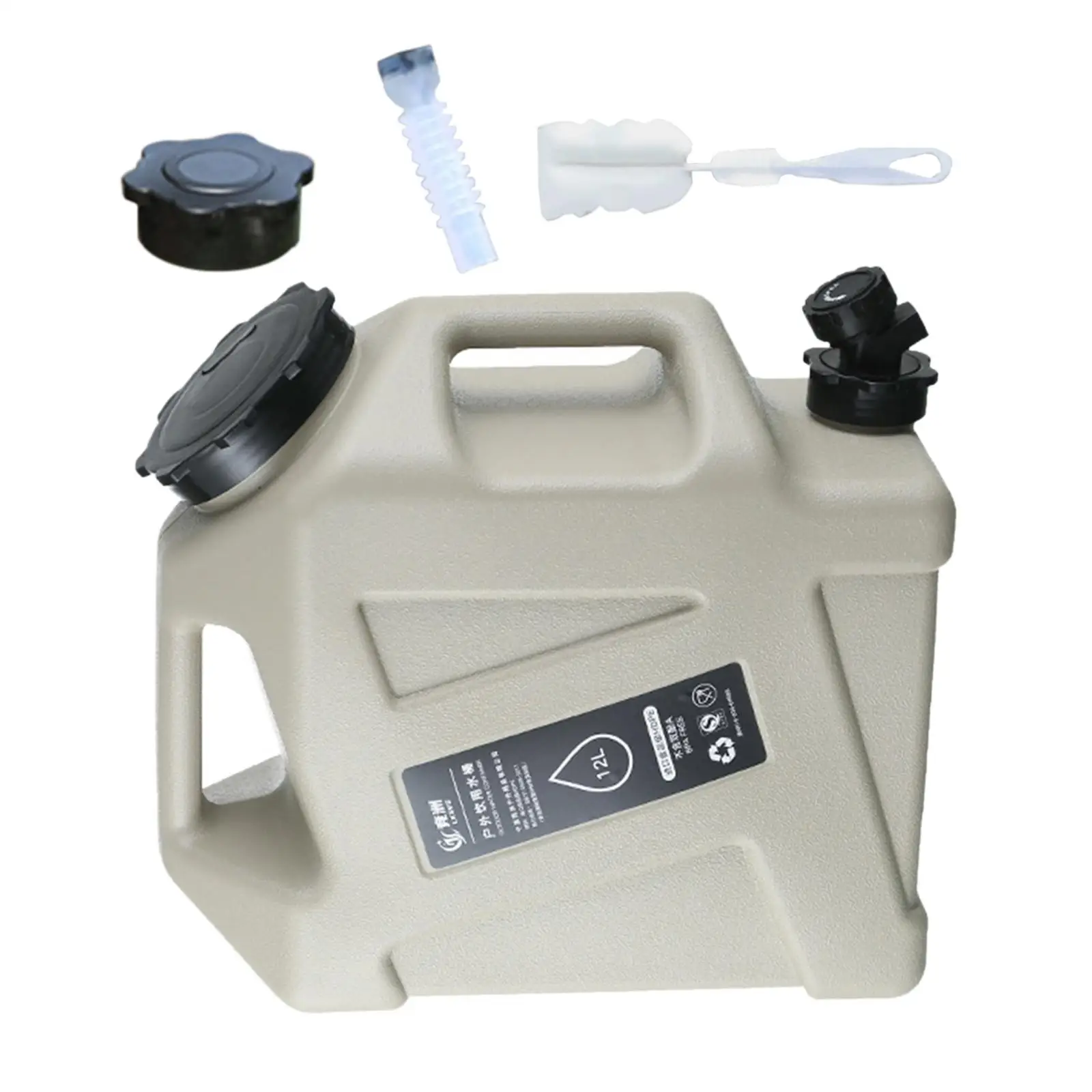 

12L Potable Water Storage Container Camping Water Storage Carrier Jug for Outdoors for Household Hiking Backpacking Backyard