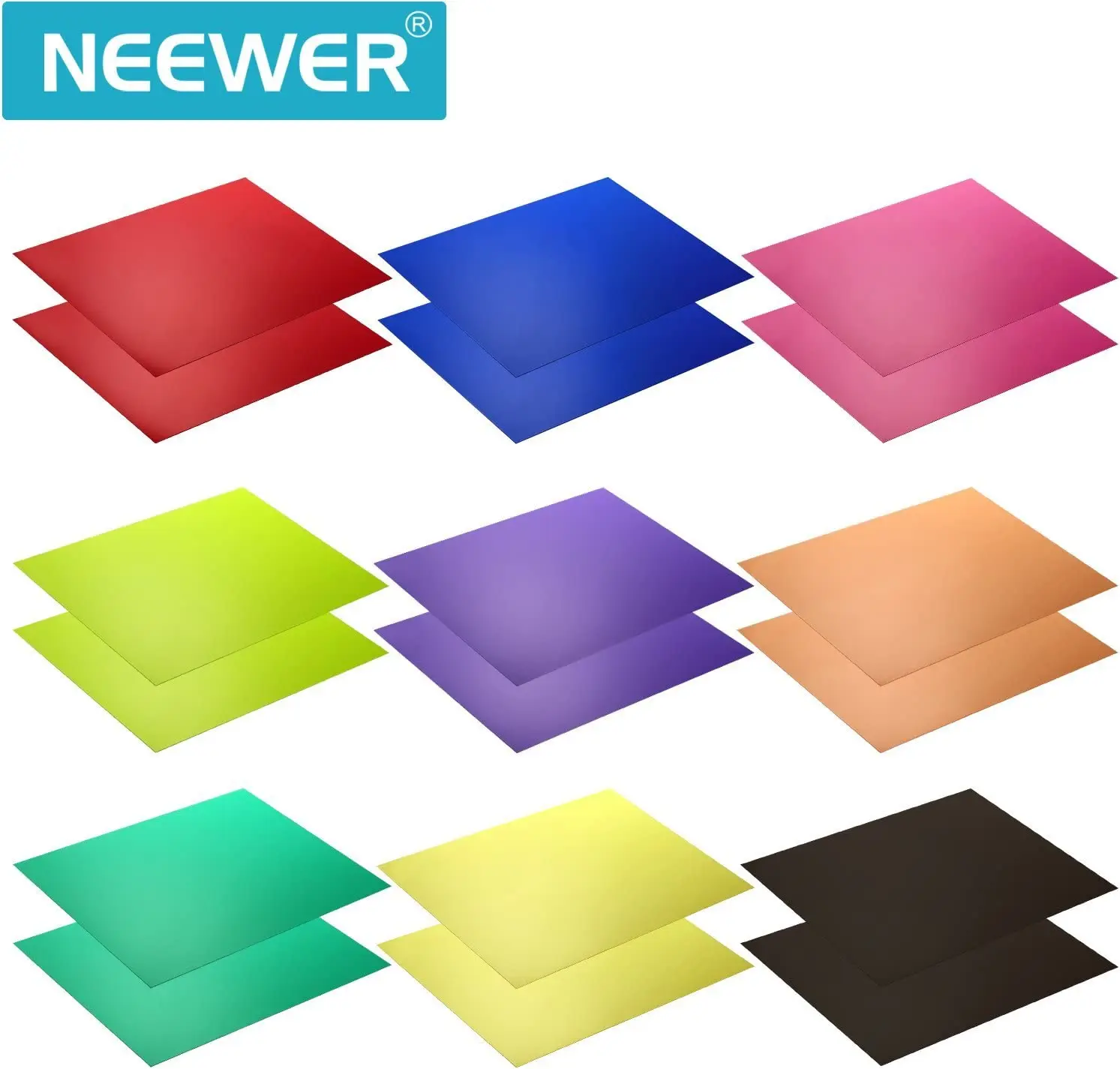 

Neewer Correction Gel Light Filter Transparent Color 12x8.5 inches/30x20 centimeters 18 Sheet for Photo Studio Strobe Flash LED