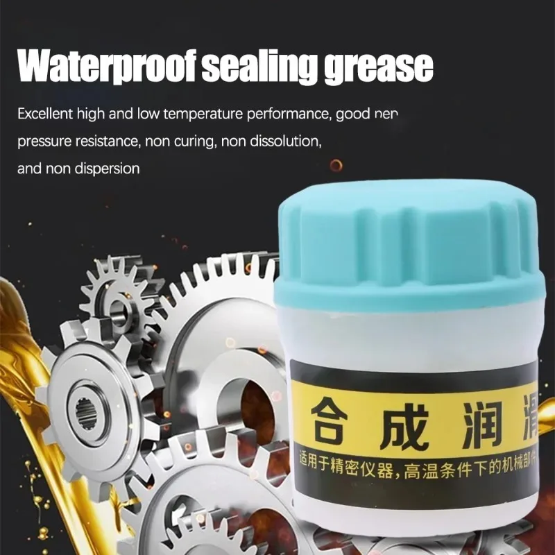 White Synthetic Grease Lubricating Oil Car Sunroof Door Keypad Satellite Shaft Rail Gear Bearing Mechanical O-ring Silicone Oil