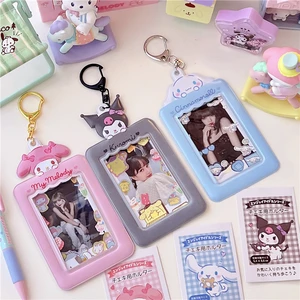 Sanrio Hello Kitty -Kartenhalter, Kawaii Keychain, Cinnamoroll Beautiful, Kuromi Melody, Kpop -Fotokarte, Keychain -Taschen -Anhänger, Mädchengeschenk 8 Hauptverkaufstür und Brieftasche - №4