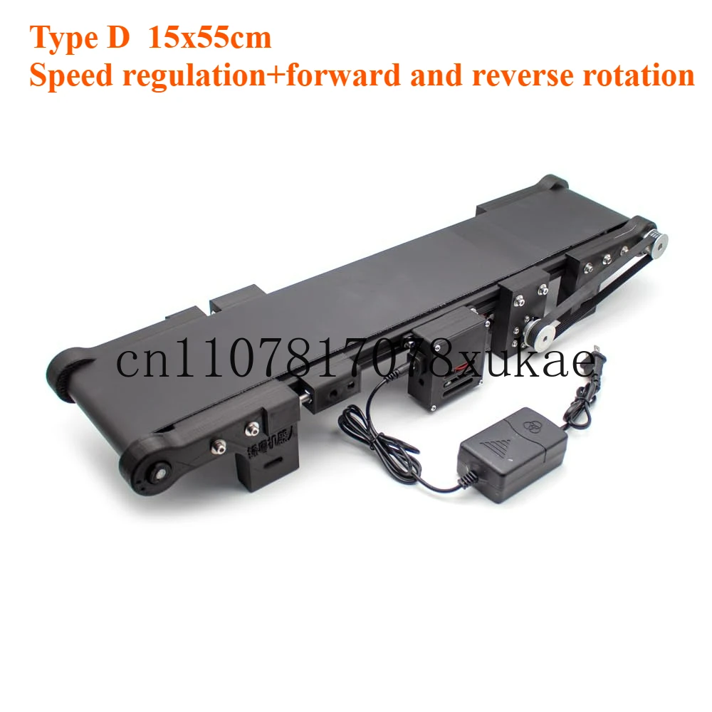 20 × 100 سنتيمتر الكهربائية الذكية حزام ناقل صغير سرعة قابل للتعديل إلى الأمام وعكس خط إنتاج صغير جهاز اختبار الاحتكاك