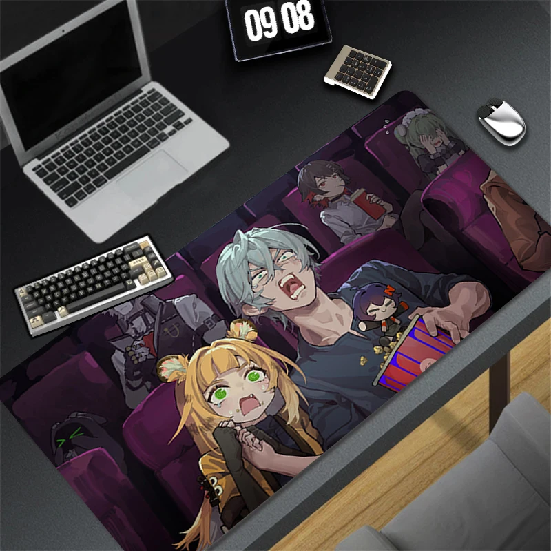 Mousepad Computer Gaming Accessories Keyboard Pad Office PC Rubber Mouse Pad Decoracion Desk Zenless Zone Zero Ju Fufu Mouse Mat