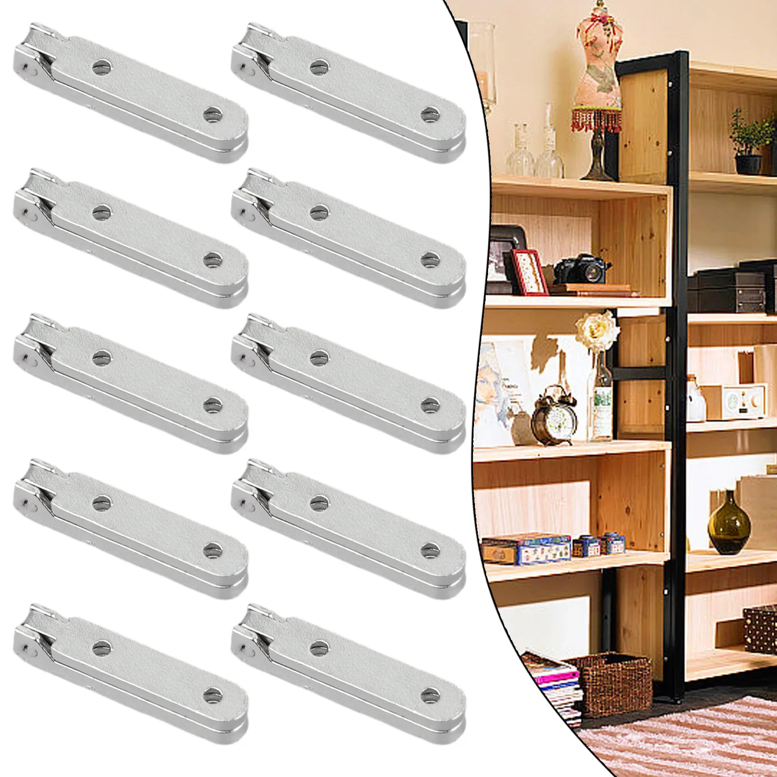 Furniture Spring Hinge Hardware Silver Zinc Alloy 30x30mm 90 Degree Accessories Home With 40 Pcs Screws Brand New