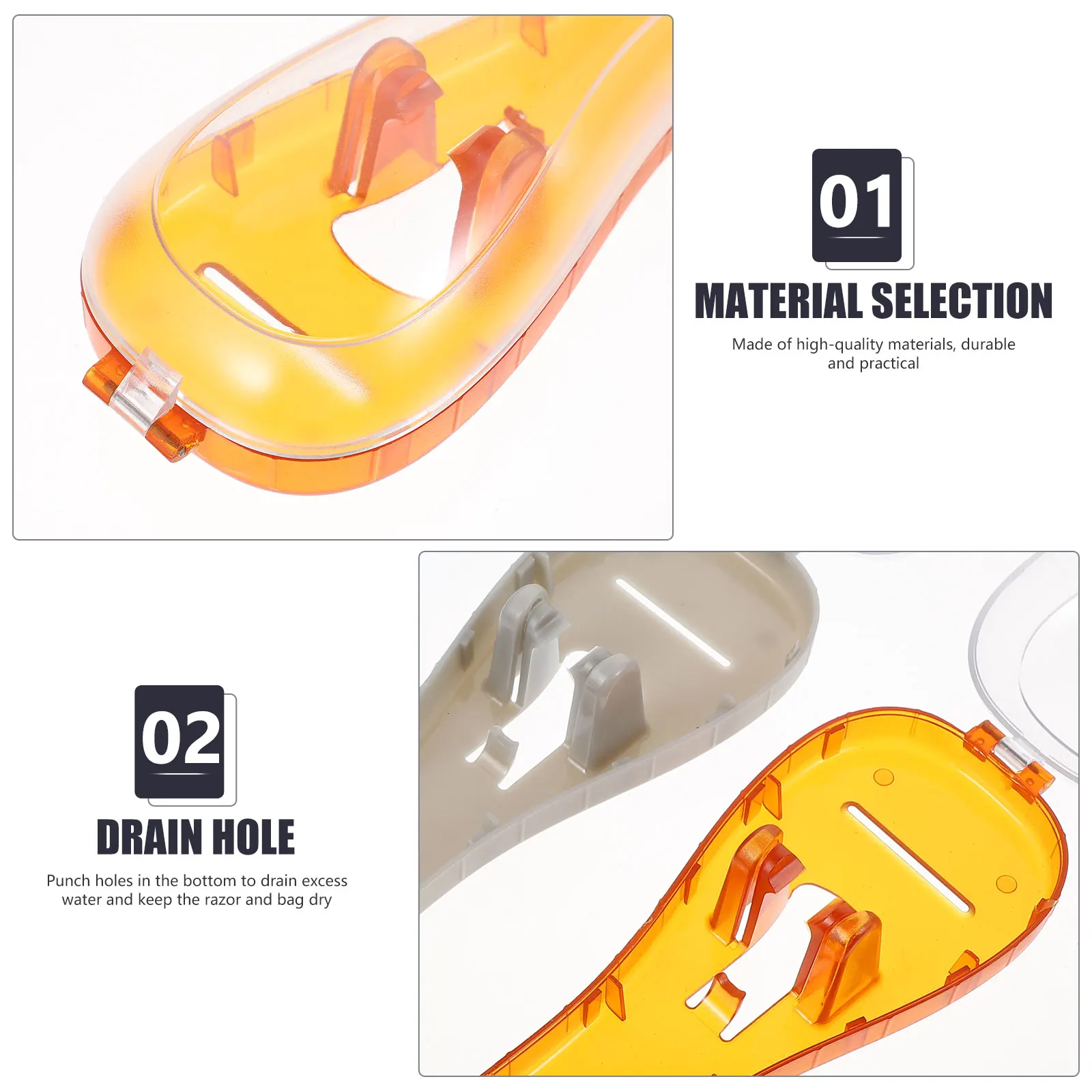 3 Pcs Mach Razor Case Travel Shaver Holder Protector Accessories Containers for Toiletries Storage Breathable Product Covers