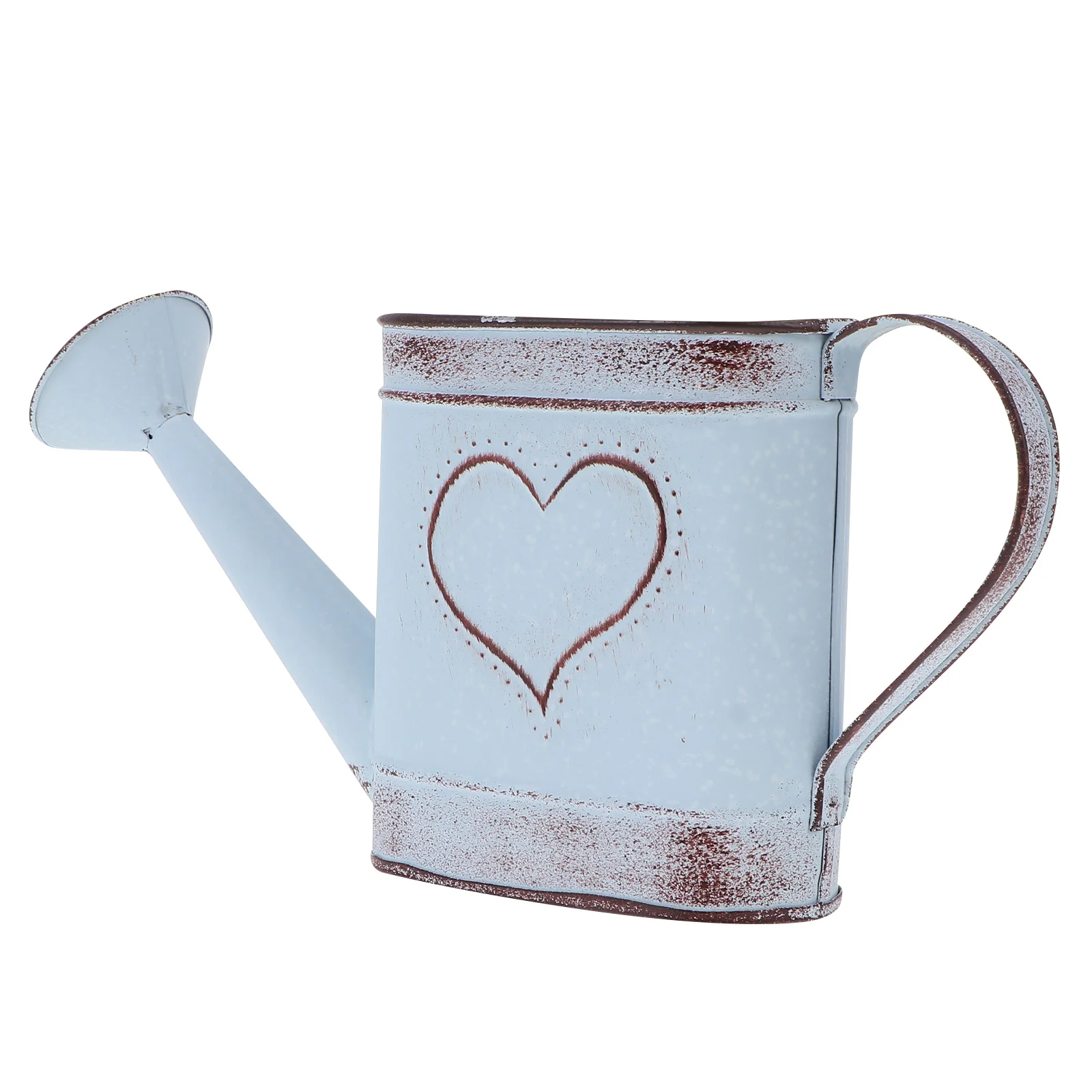 

Kettle Flower Pot Rustic Decor Watering Can Model Iron Vase for Garden Layout Child Home
