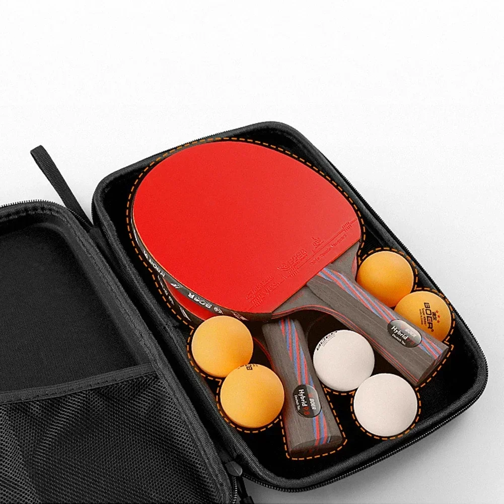 Hard Portable Table Tennis Bat Cover Square Shaped Handbag Racket Box  Paddle EVA Bag Pong Cases Zip Pocket Package