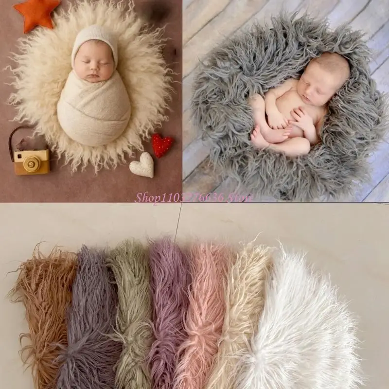 r6fd-かわいい幼児写真プロップブランケット直径-63-センチメートルポリエステル生地の写真アクセサリー赤ちゃんのポートレートや保育園用