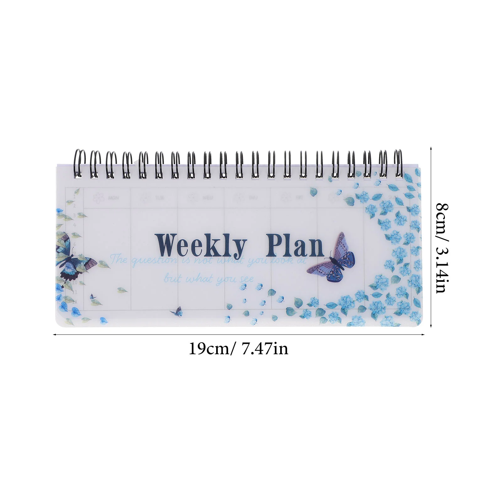 Sticker Binder Tearable Weekly Planner Portable Coil Flip-Up Notepad (Garland Planner) Notebooks for Work Student Accessories