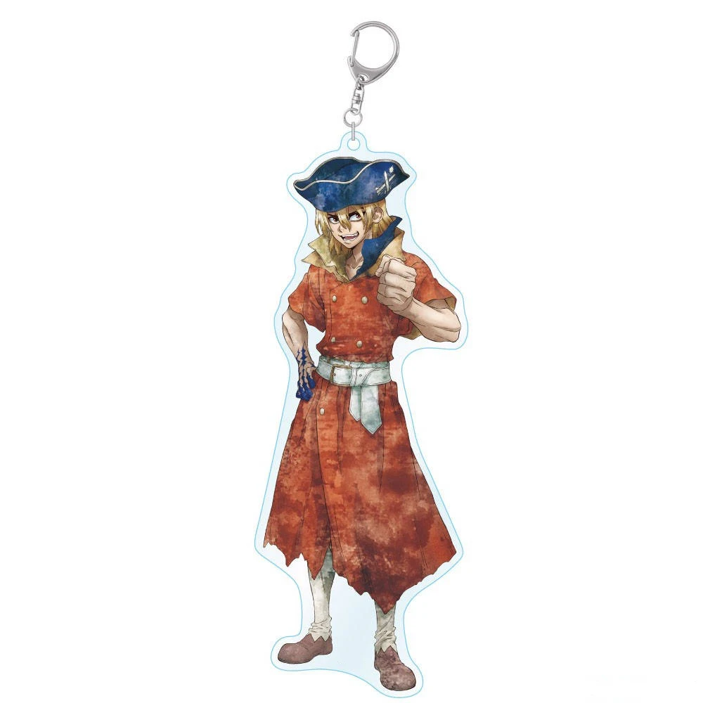 Anime Store Dr.Stone Ryusui Nanami Gen Asagiri Tsukasa Ukyo Saionji Acrylic Keychain Pendant Ornamen Fans Charm Gifts About 6cm