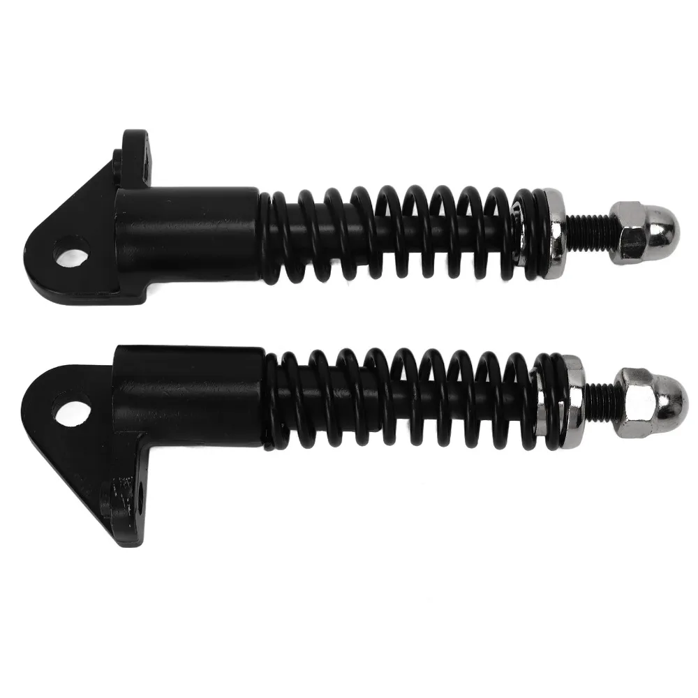 1 Pair Aluminum Electric Scooter Front Shock Absorber Portable Black Front Suspension Struts Hydraulic Front Shock Absorber
