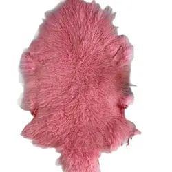 Fur Pelt  Curly Mongolian Fur Area Rug Bedroom Flurry Tibetan Lamb Skin