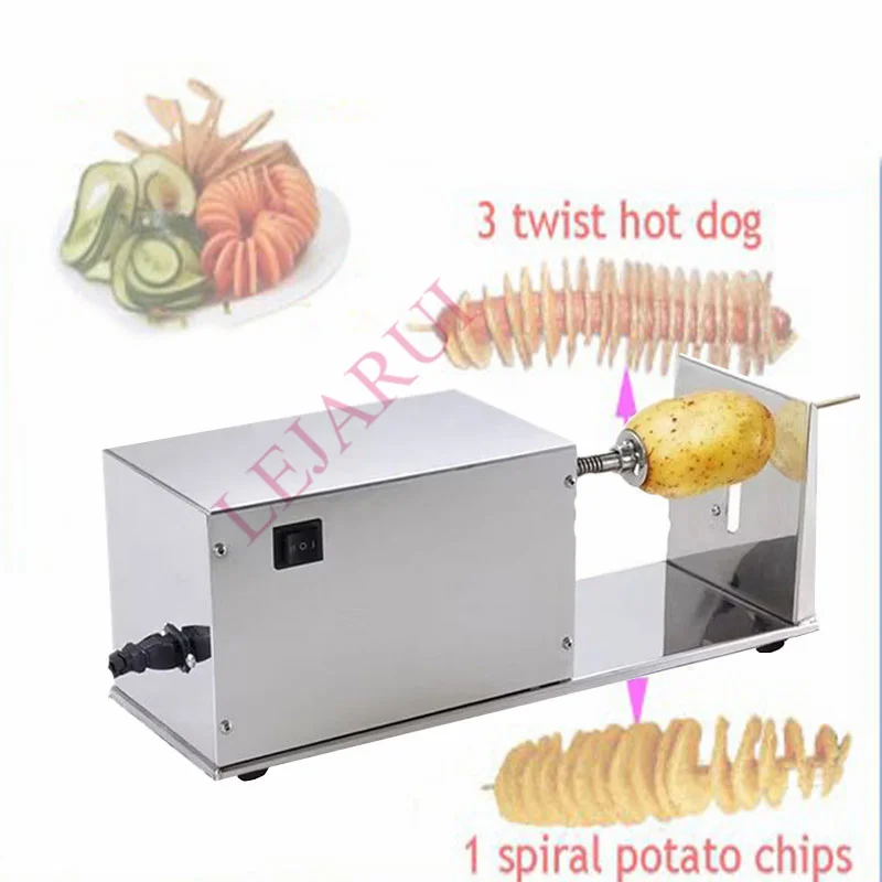 Tornado Potato Cutter Machine Electric Spiral Cutting Machine Chips Machine Chopper Potato Chip String Rotate Potato Chips Tower